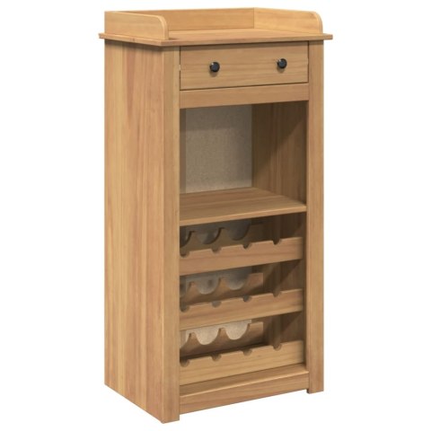  Szafka na wino Panama, 57x40x111,5 cm, lite drewno sosnowe