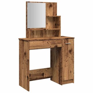  Toaletka z lustrem Stare drewno 86,5x35x136 cm