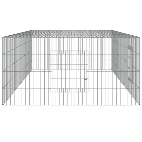  Klatka dla królika, 2 panele, 220x110x55 cm, żelazo