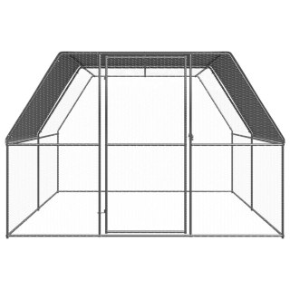  Klatka zewnętrzna dla kurcząt, 3x4x2 m, stal galwanizowana