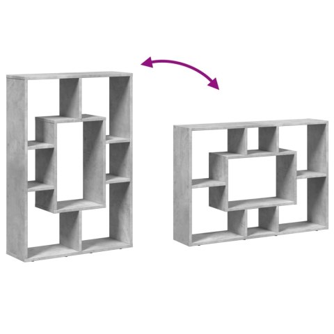  Regał na książki, szarość betonu, 63x20x90 cm
