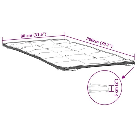  Ochraniacz na materac, biały, 80x200 cm