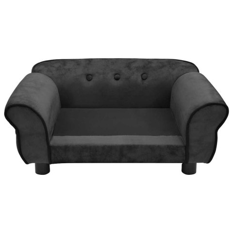  Sofa dla psa, ciemnoszara, 72x45x30 cm, pluszowa