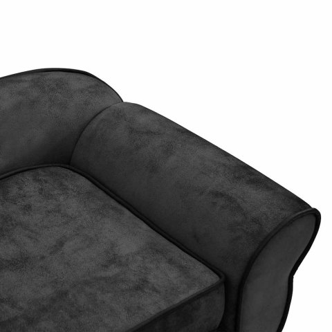  Sofa dla psa, ciemnoszara, 72x45x30 cm, pluszowa