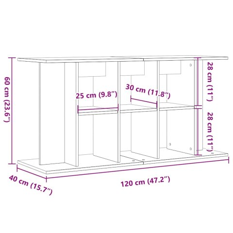  Szafka pod akwarium, stare drewno, 120x40x60 cm