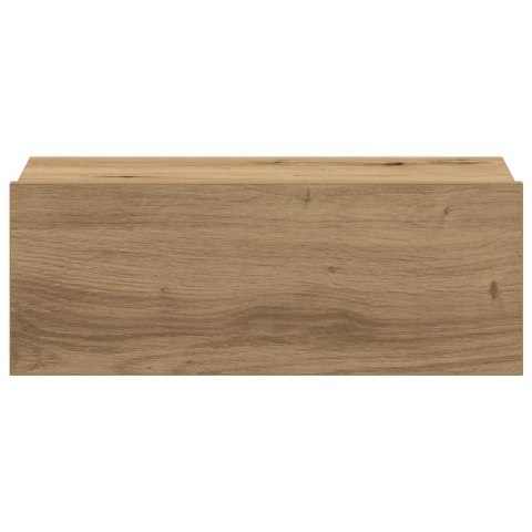  Pływająca szafka nocna Artisan Oak 40x32x15 cm Drewno klejone