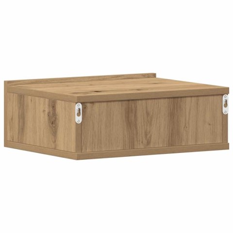  Pływająca szafka nocna Artisan Oak 40x32x15 cm Drewno klejone