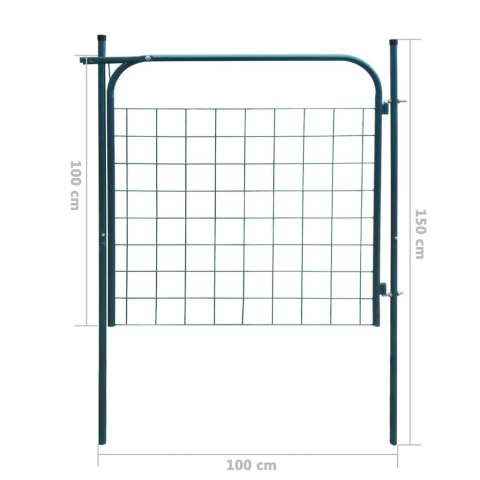  Furtka ogrodzeniowa, 100x100 cm, zielona