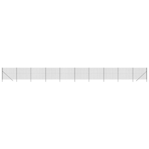  Ogrodzenie z siatki drucianej, antracytowe, 2x25 m