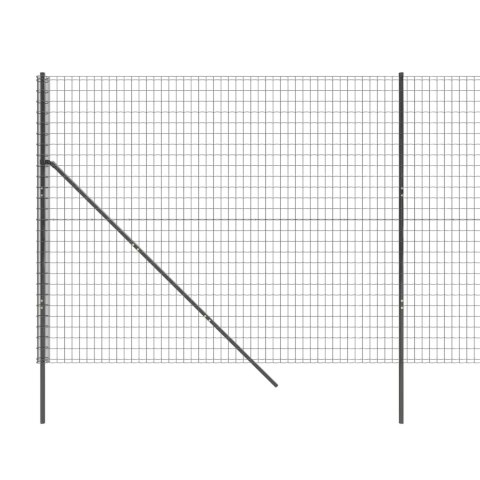  Ogrodzenie z siatki drucianej, antracytowe, 2x25 m