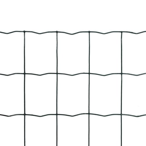  Euro ogrodzenie, stalowe, 25 x 1,5 m, zielone