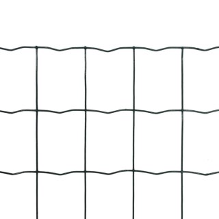  Euro ogrodzenie, stalowe, 25 x 1,7 m, zielone