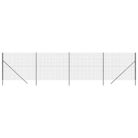  Ogrodzenie z siatki drucianej, antracytowe, 2,2x10 m