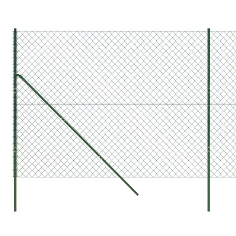  Ogrodzenie z siatki, zielone, 2,2x25 m