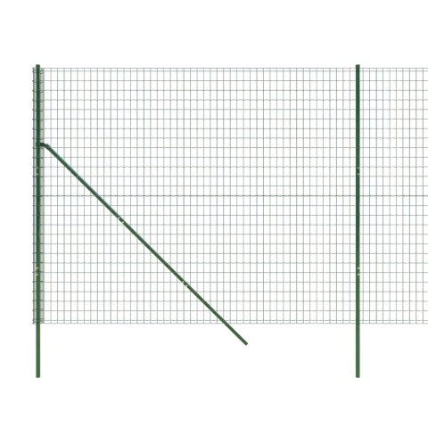  Ogrodzenie ze zgrzewanej siatki, zielone, 1,8x10 m