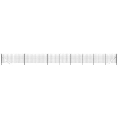  Ogrodzenie z siatki drucianej, antracytowe, 2,2x25 m