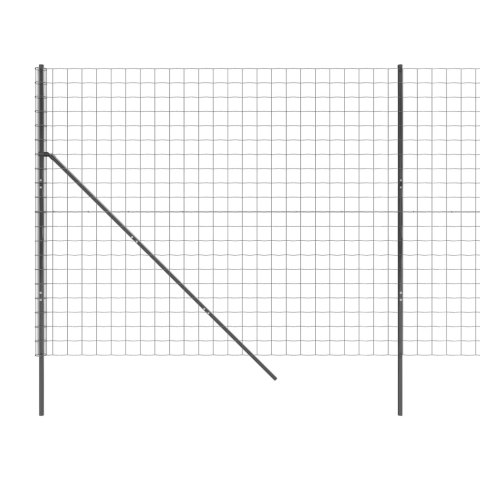  Ogrodzenie z siatki drucianej, antracytowe, 1,8x25 m