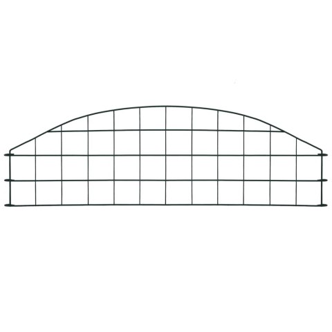 Płotek ogrodowy, łukowy, 77,3 x 26 cm, zielony
