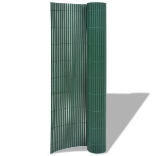  Dwustronne ogrodzenie ogrodowe, PVC, 90x300 cm, zielone