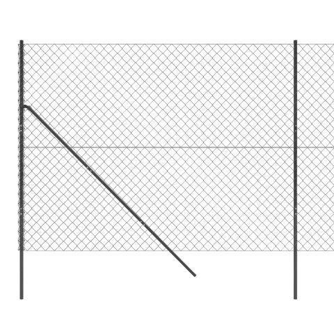  Ogrodzenie z siatki, antracytowe, 1,6x25 m