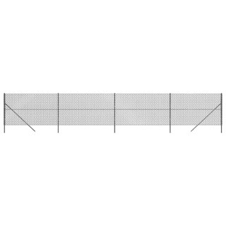  Ogrodzenie z siatki, antracytowe, 2x10 m