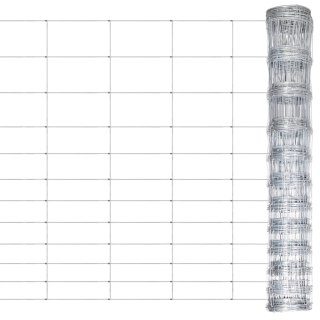  Siatka ogrodzeniowa, galwanizowana stal, 50 m, 150 cm, srebrna