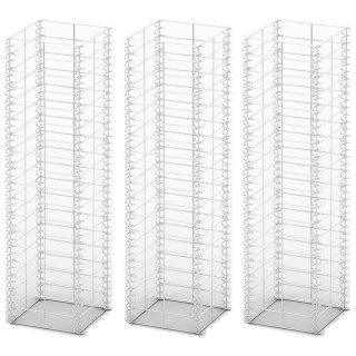  Zestaw 3 koszy gabionowych, drut galwanizowany, 25x25x100 cm