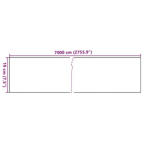  Osłona na ogrodzenie ogrodowe, PVC, 70x0,19 m, ciemnoszara