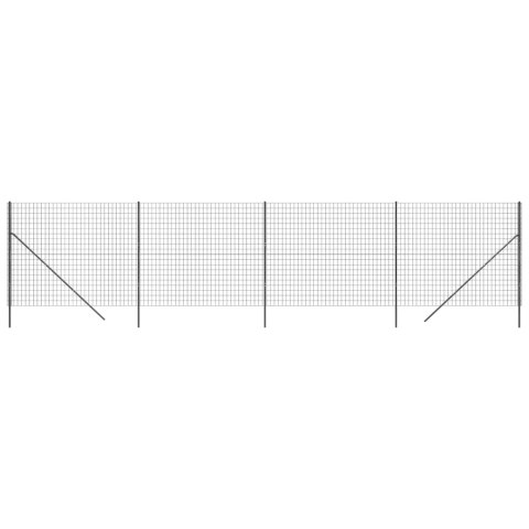  Ogrodzenie z siatki drucianej, antracytowe, 2,2x10 m