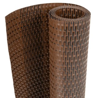  Parawany balkonowe, 10 szt., brązowo-czarne, 255x19cm rattan PE