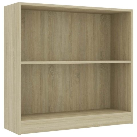  Regał biblioteczny Sonoma Oak 80x24x75 cm Drewno klejone