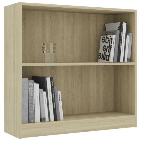  Regał biblioteczny Sonoma Oak 80x24x75 cm Drewno klejone