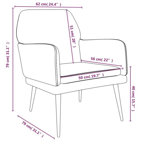  Fotel, jasnoszary, 62x79x79 cm, obity aksamitem