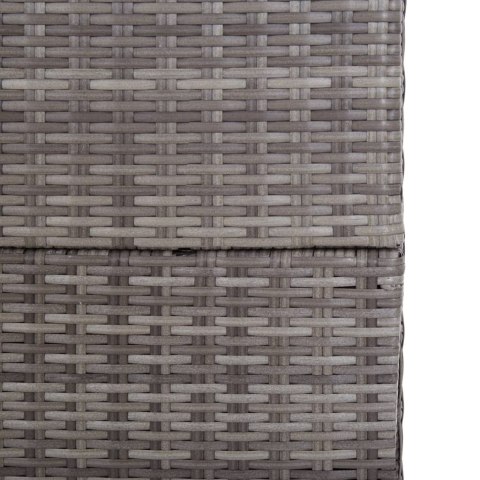  Skrzynia ogrodowa, szara, 150 x 100 x 100 cm, rattan PE