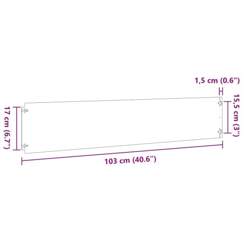  Obrzeża trawnikowe 30 szt. 20x103 cm Stal nierdzewna