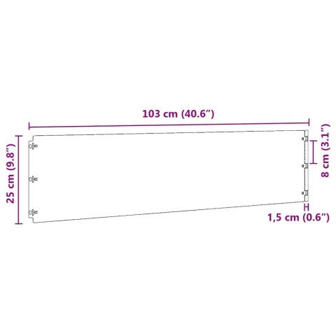  Obrzeża trawnikowe 10 szt. Oliwkowo-zielone 25x103 cm