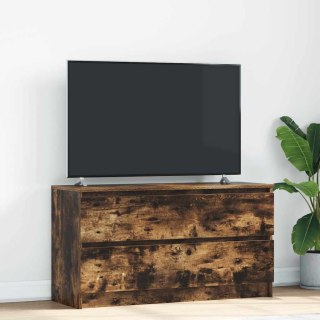  Szafka RTV Dąb wędzony 100x35x54 cm Drewno klejone