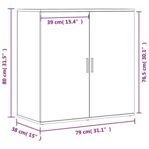  Szafka, biała, 79x38x80 cm, materiał drewnopochodny