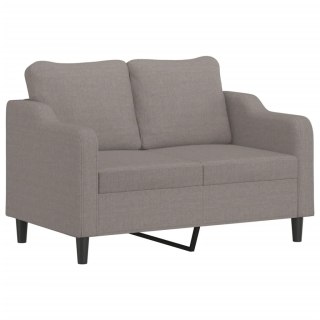  Sofa 2-osobowa, kolor taupe, 140 cm, tapicerowana tkaniną