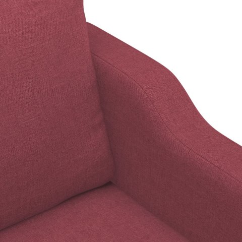  Sofa 3-osobowa, winna czerwień, 180 cm,tapicerowana tkaniną