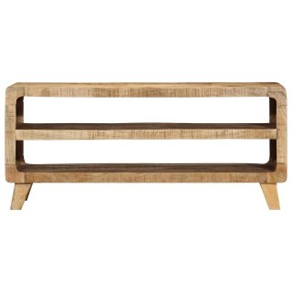  Szafka RTV 105x46x32 cm Drewno lite Surowe Mango