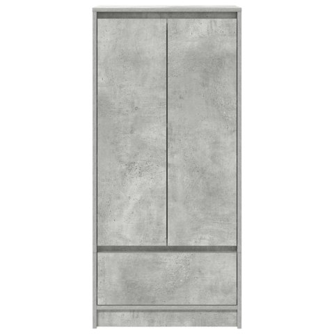  Szafka z szufladą Beton Szary 55,5x34x119,5 cm Drewno klejone