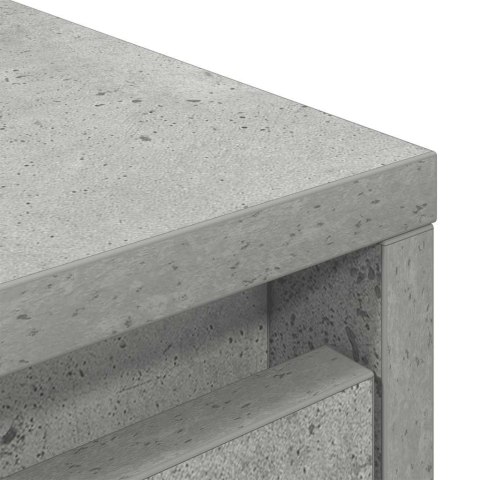  Szafka z szufladą Beton Szary 55,5x34x119,5 cm Drewno klejone