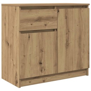 VidaXL Komoda z szufladą Artisan Oak 71x35x65 cm Drewno klejone