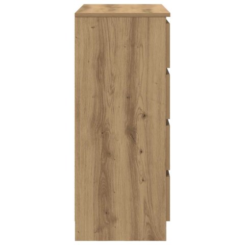  Komoda z szufladami Artisan Oak 71x35x84 cm Drewno klejone