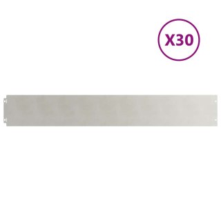  Obrzeża trawnikowe 30 szt. 15x103 cm Stal nierdzewna