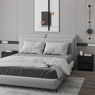  Szafki nocne, 2 szt., czarne, 45x34,5x44,5 cm