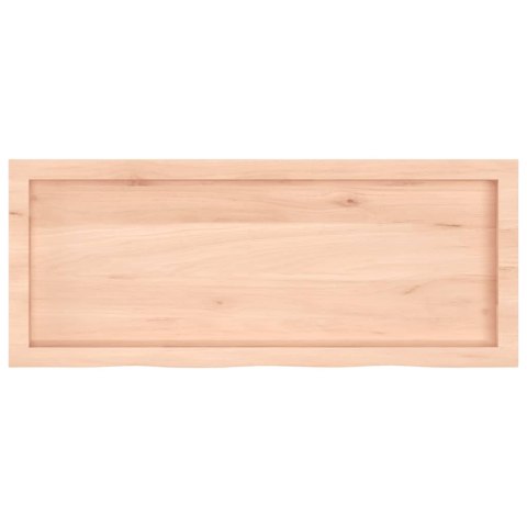 VidaXL Półka, 100x40x(2-4) cm, surowe lite drewno dębowe