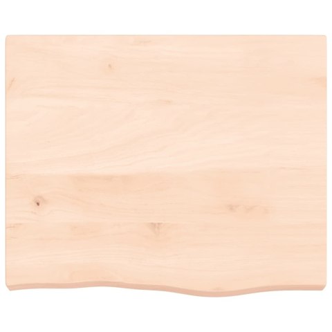 VidaXL Półka, 60x50x(2-6) cm, surowe lite drewno dębowe