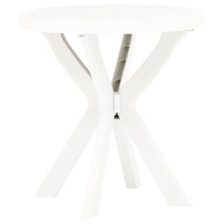  Stolik bistro, biały, Ø70 cm, plastikowy